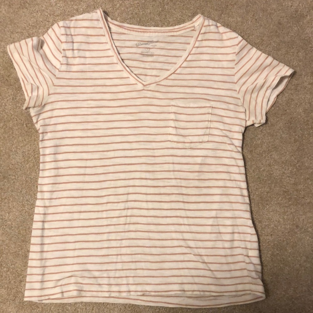 Striped t shirt with pocket
